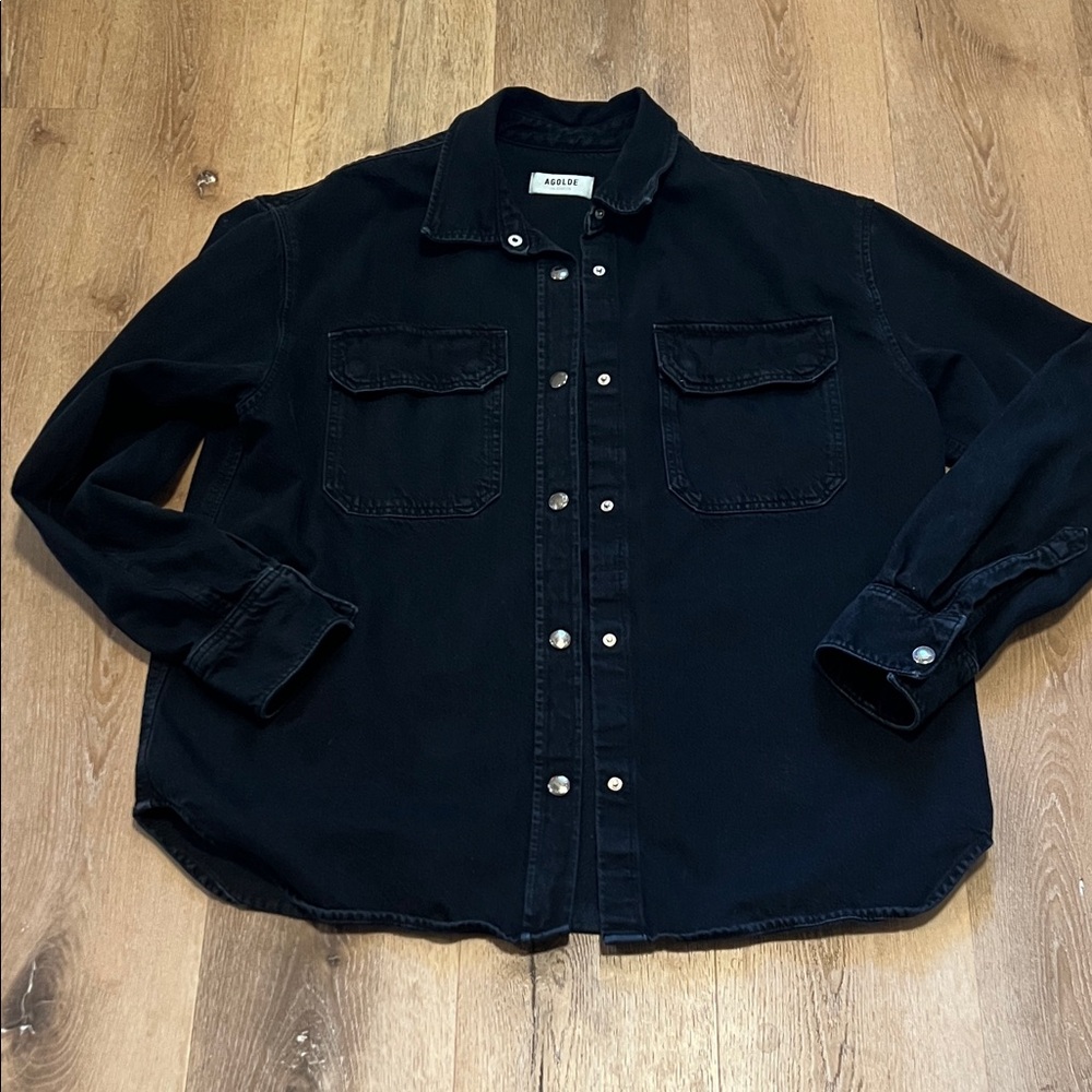 Agolde Black Jean Jacket